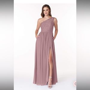 Azazie Demi Dusty Rose - Size 12